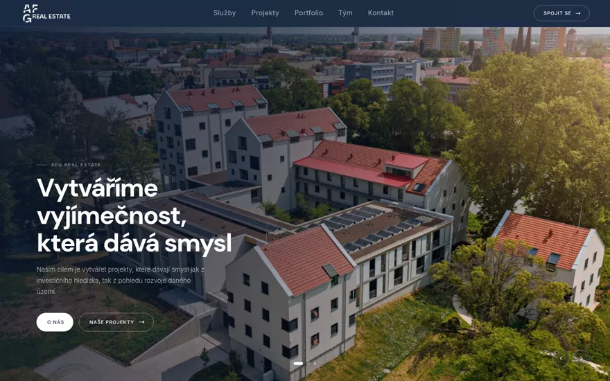 Forhåndsvisning av nettsiden afgrealestate.cz