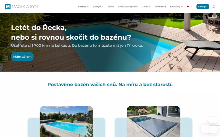 Forhåndsvisning av nettsiden macekasyn.cz