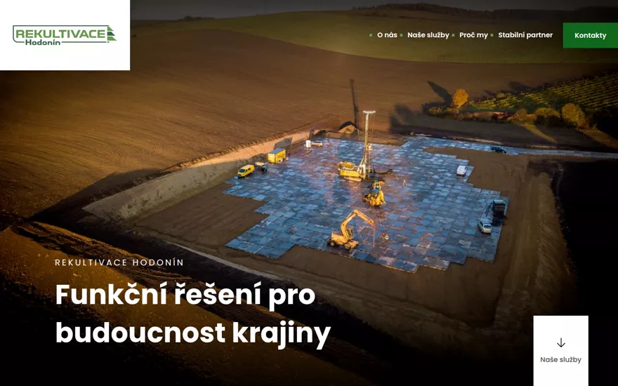 Forhåndsvisning av nettsiden rekultivacehodonin.cz