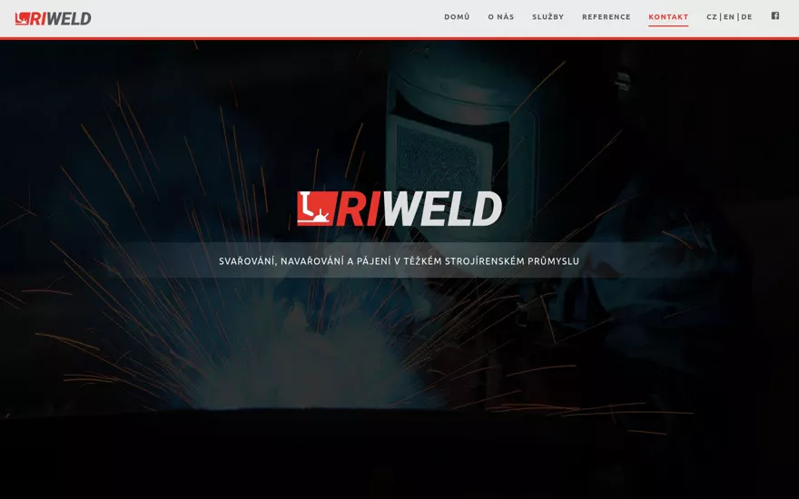 Forhåndsvisning av nettsiden riweld.cz