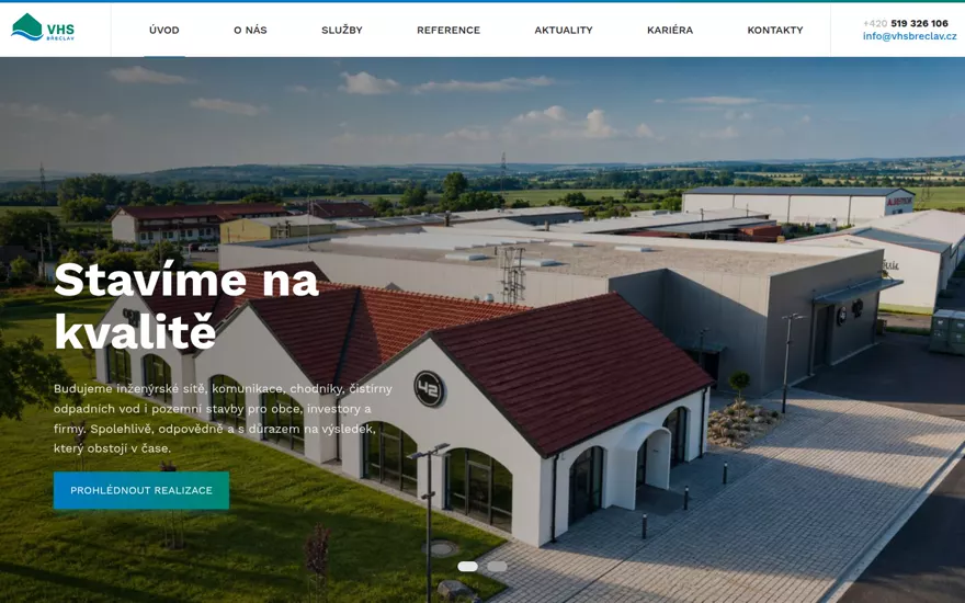 Forhåndsvisning av nettsiden vhsbreclav.cz